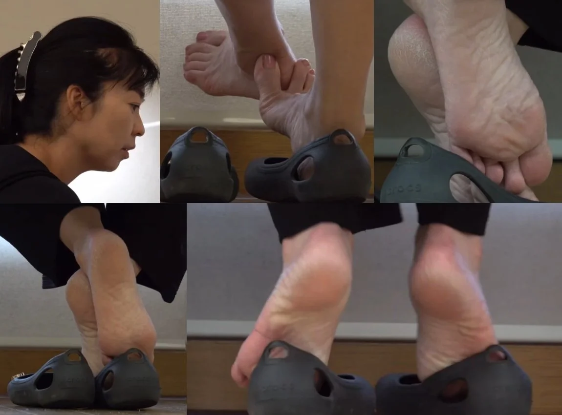 Film 299 - Candid Girl Feet, Asian Woman Nonstop Feetrubbing