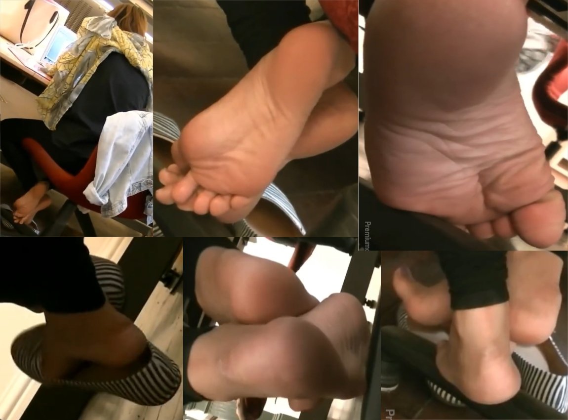 Film 286 - Candid Girl Feet, Asian Woman Library Soles Upclose