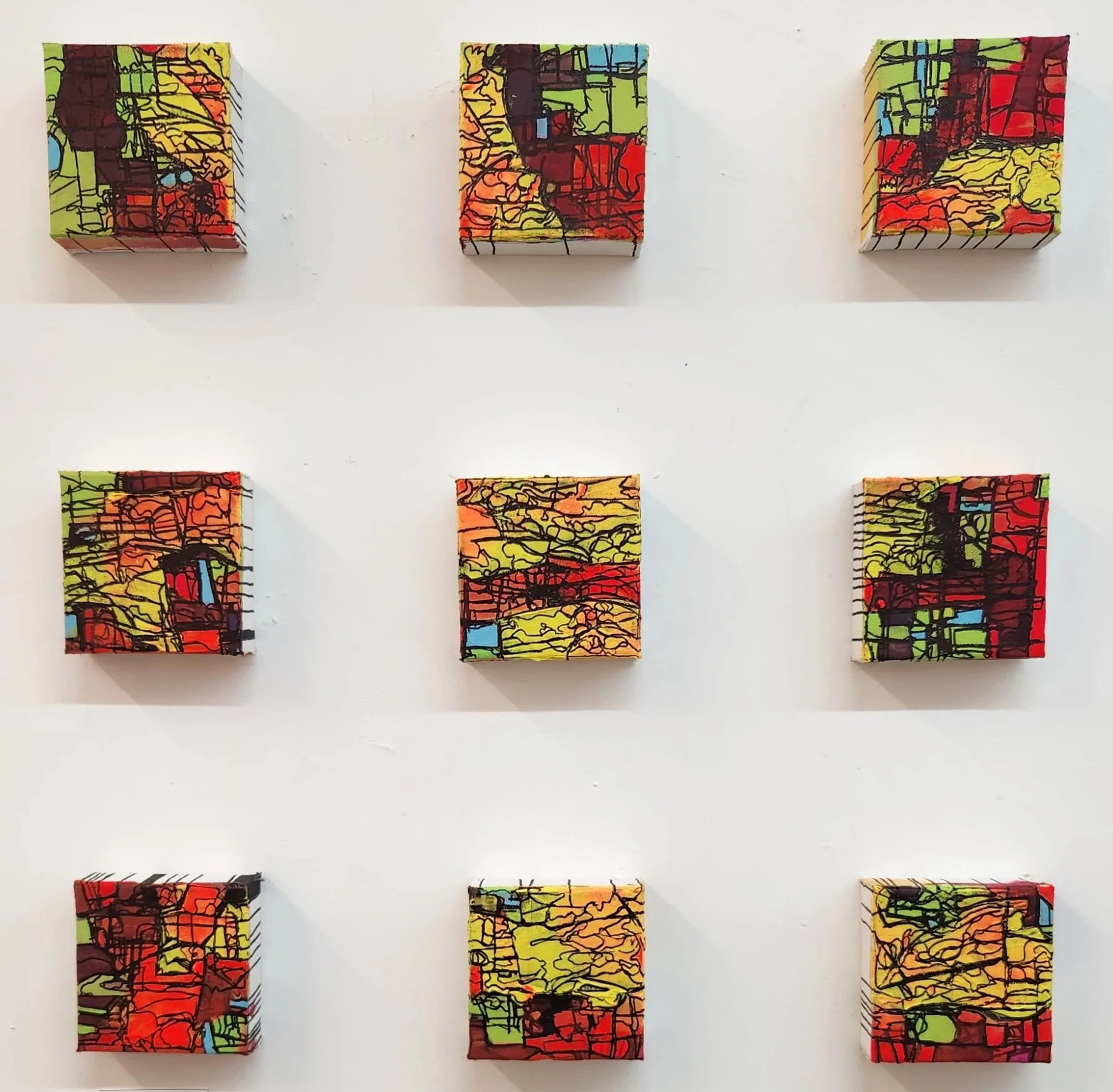 Bubble & Line Series // Three Threes Is Nine