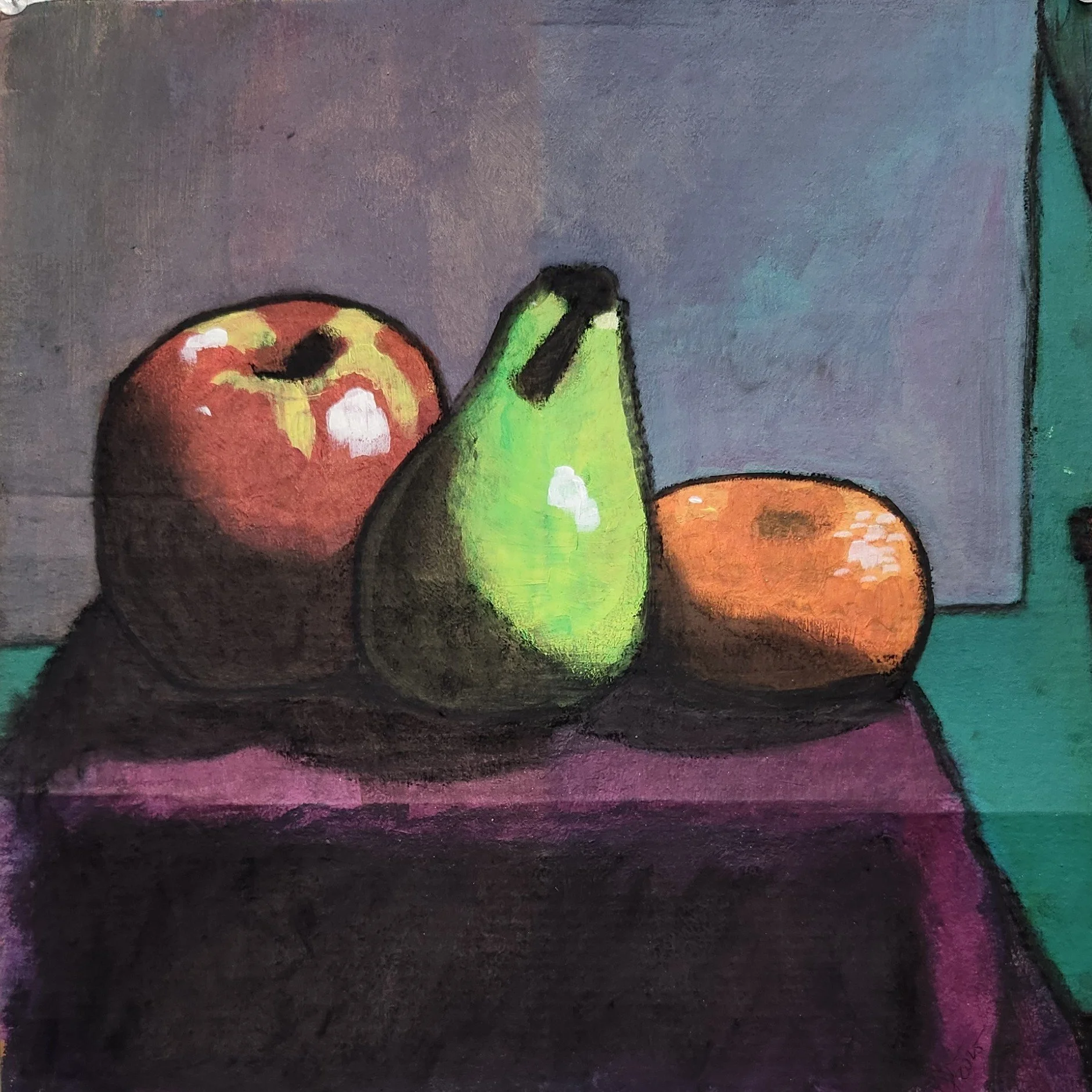 Apple Pear Orange on Cardboard.jpg