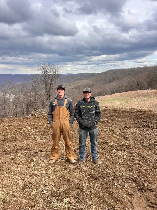 Brush Hogging with Coy and Harley King