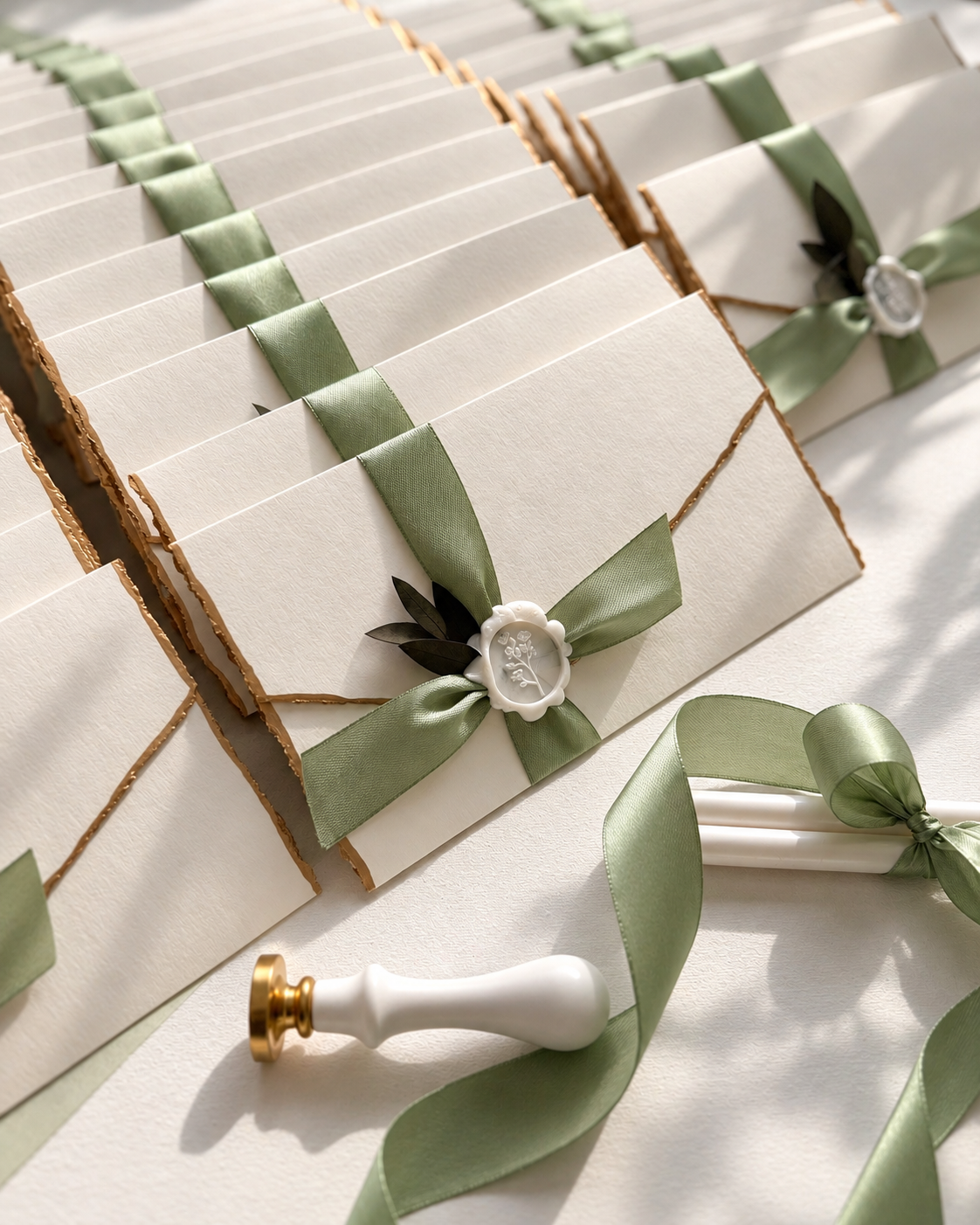 Sage Ribbon Wedding Invitations.png