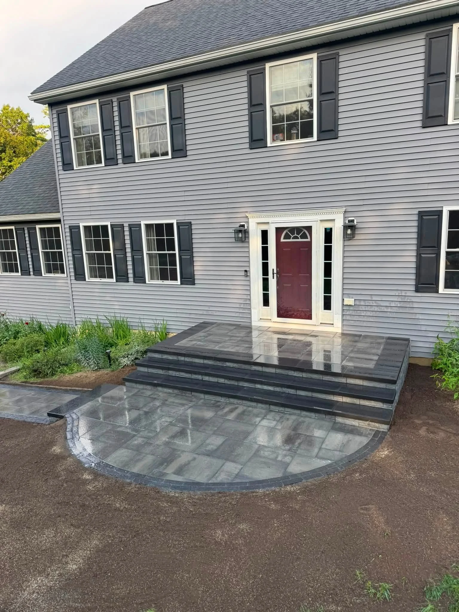Project 13 -  Walkway and Front Entry install in Windham, NH!