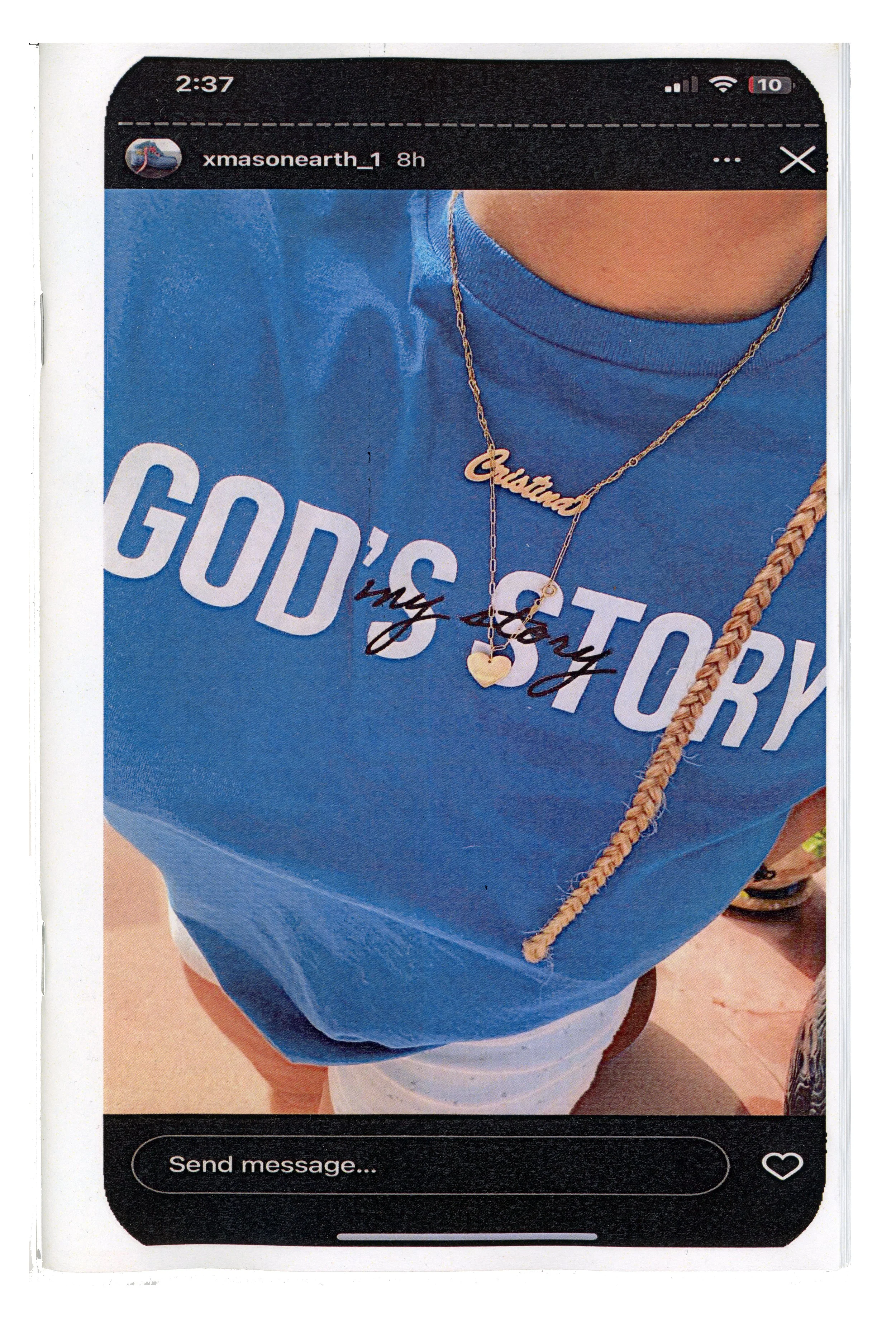 "God's Story, My Story" instagram photozine, 2025