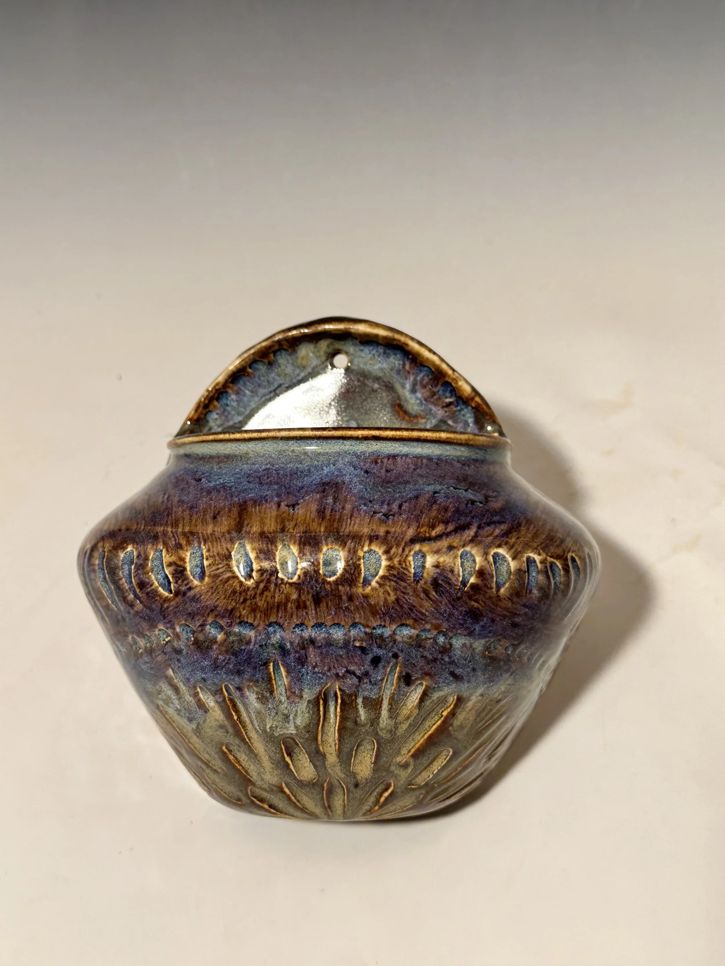 Wall sconce vase 7" height