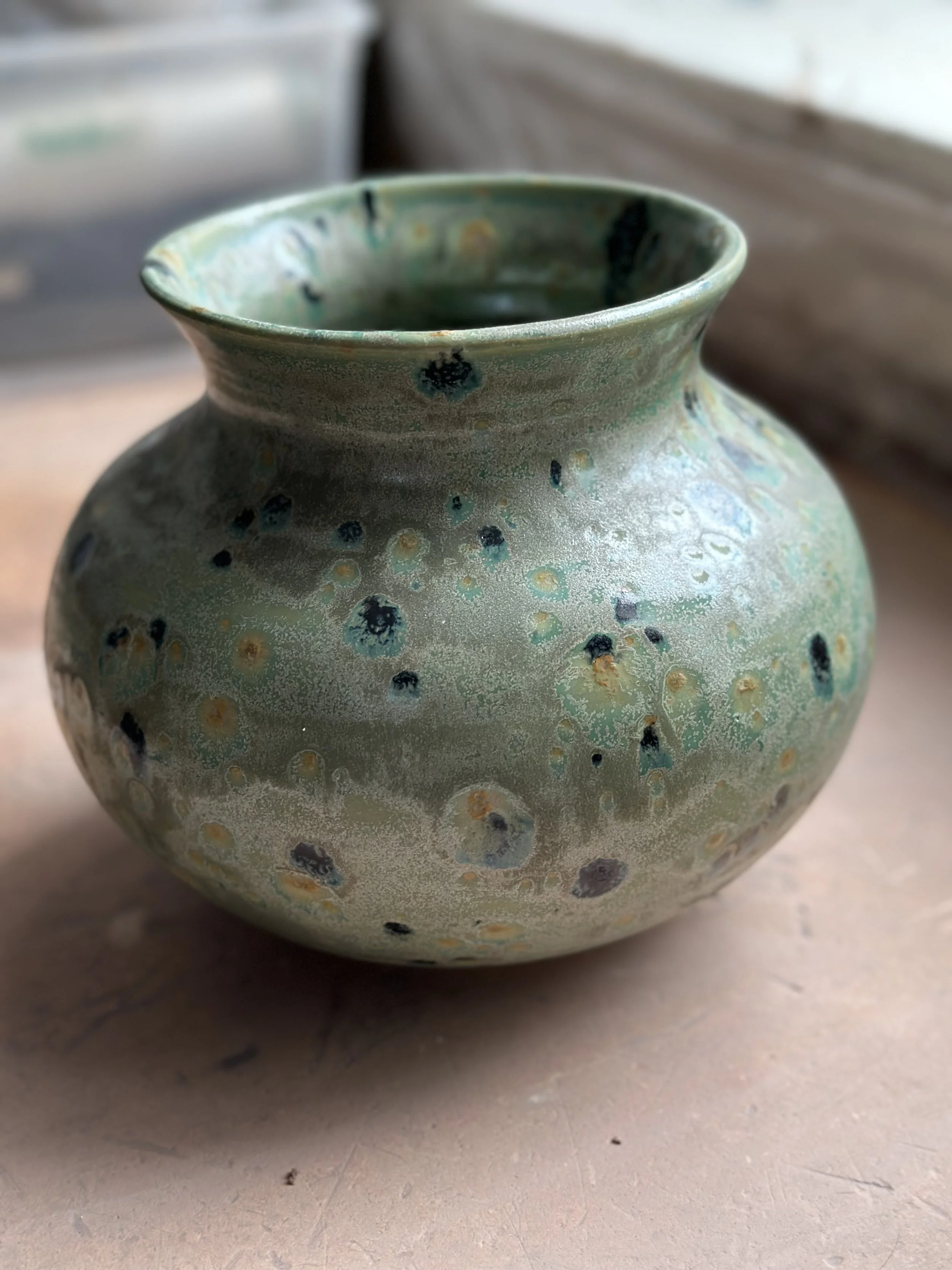 Funky glaze.  I love/hate it.