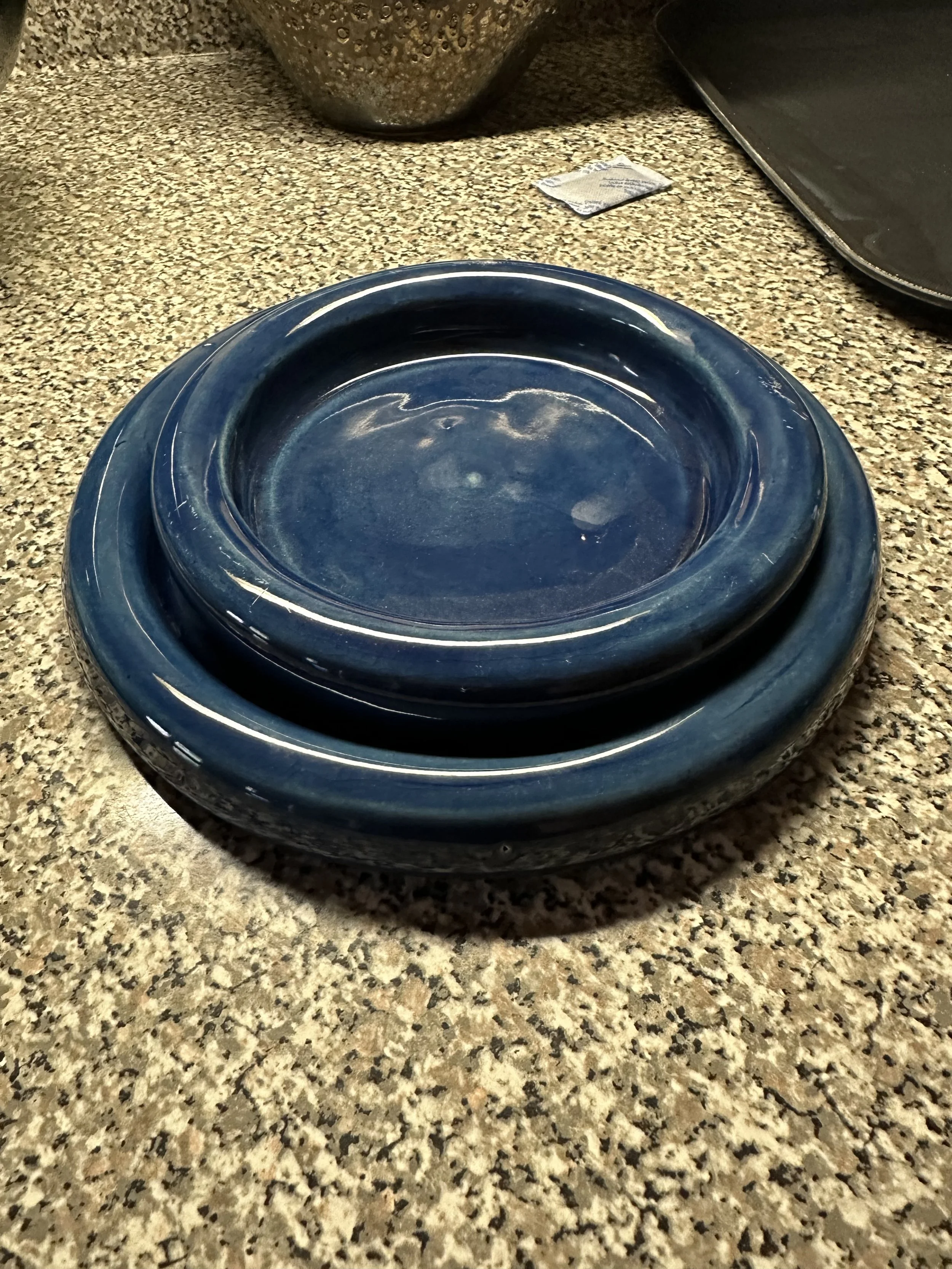 Bubble plate and saucer.  