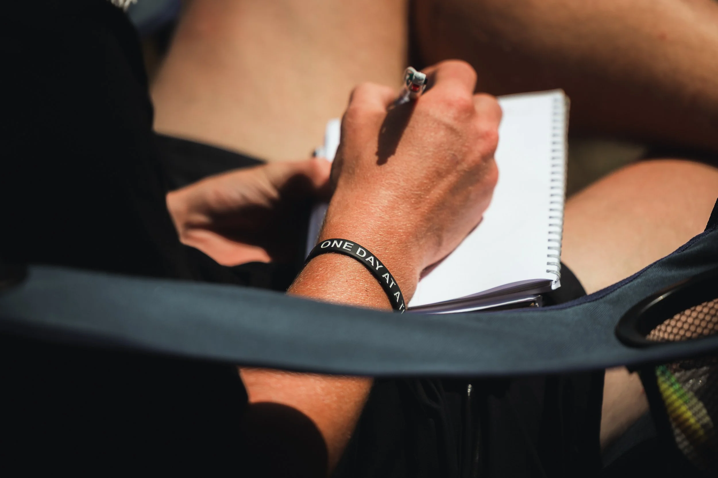 "One Day At a Time" Silicone Wristband