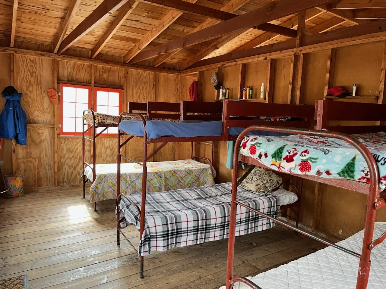 Interior cabin picture with bunkbeds