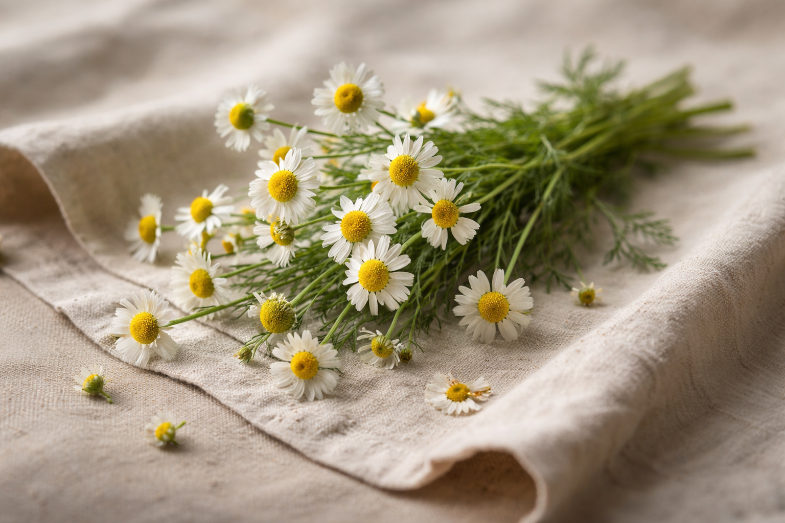 Chamomile: Nervous system and digestive support for calming and ease.