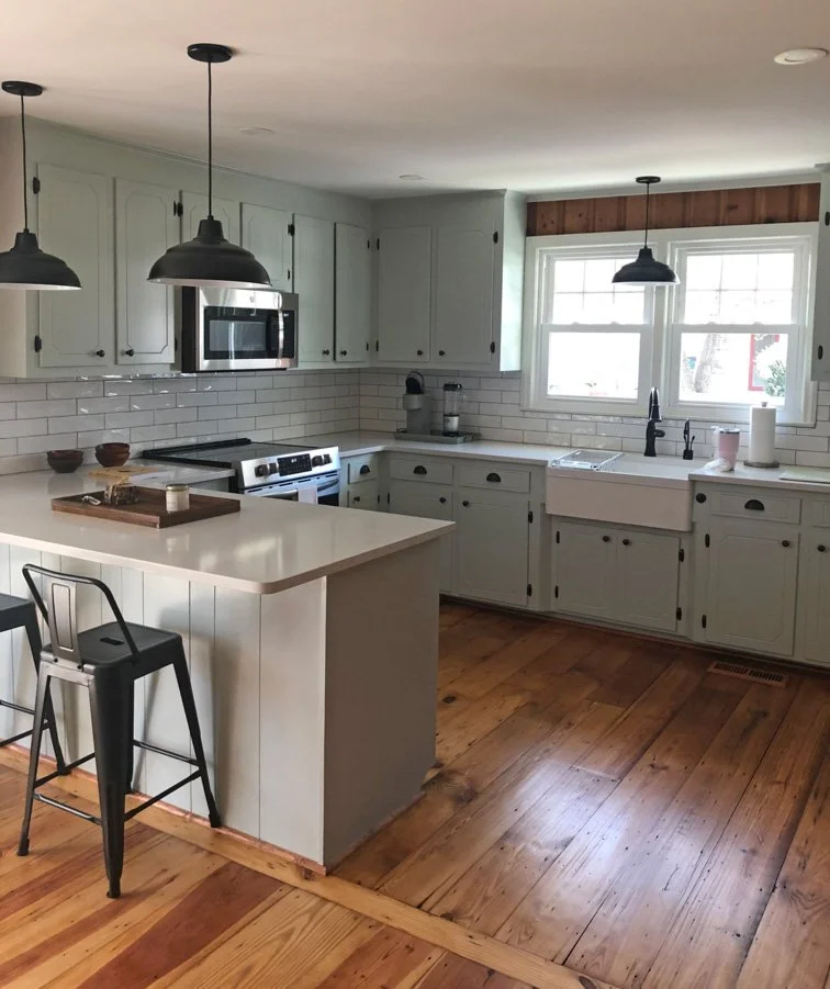 Farmhouse kitchen updated for modern living.