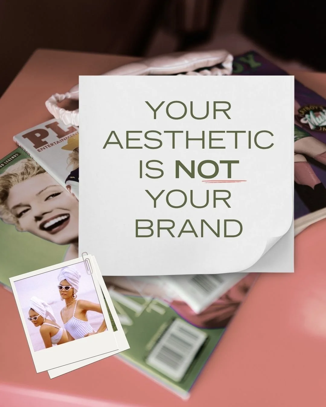 Most people pick an aesthetic based on what looks good.

Not on what actually positions their brand.

That&rsquo;s why the content feels inconsistent
and doesn&rsquo;t convert the way it should.

Each aesthetic sends a signal.

 &bull; Editorial feel