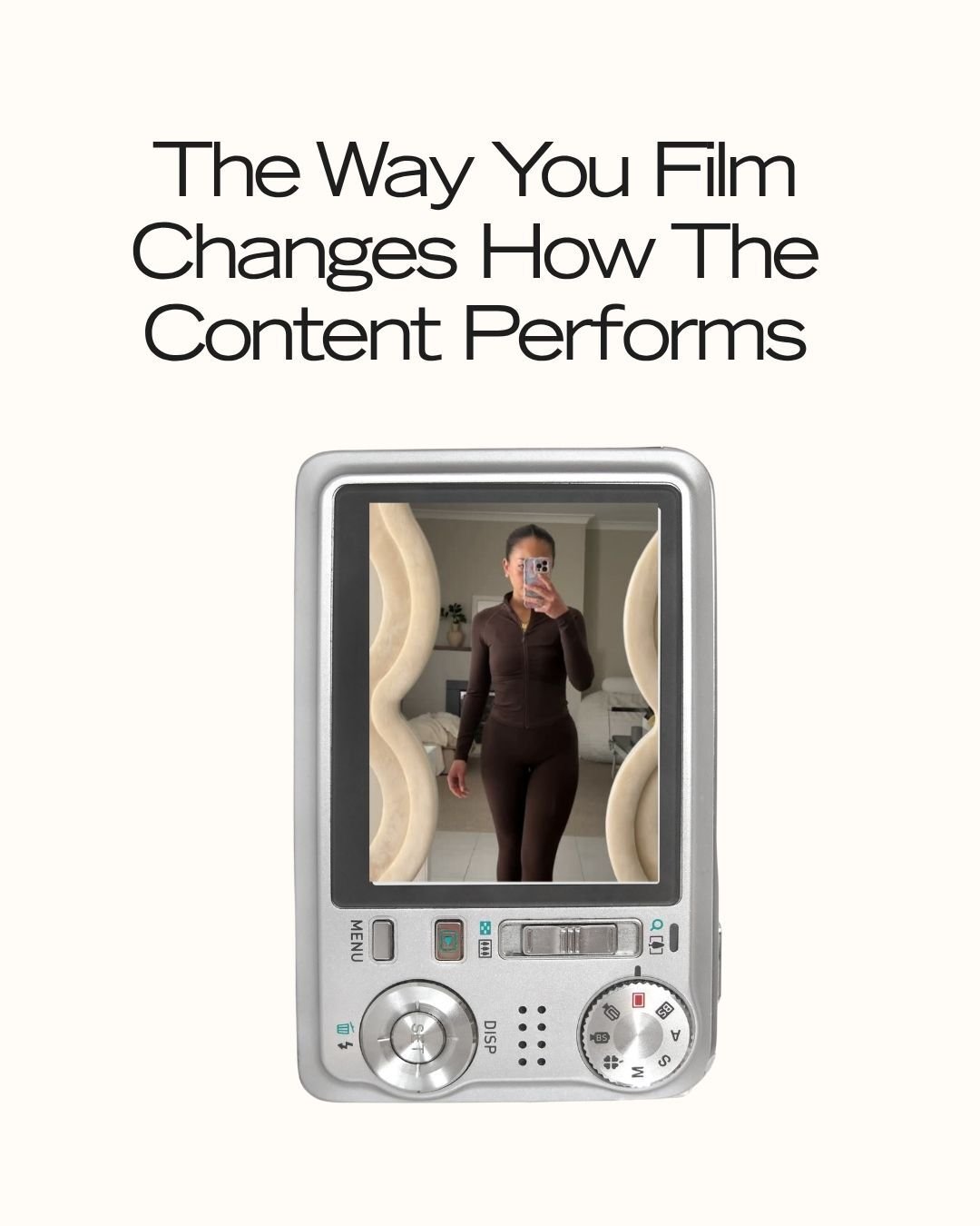 Good content is not just about aesthetics. It&rsquo;s about how people experience the video while watching it.

Small filming decisions completely change how content performs:
movement, lighting, framing, camera quality, and even which camera you use