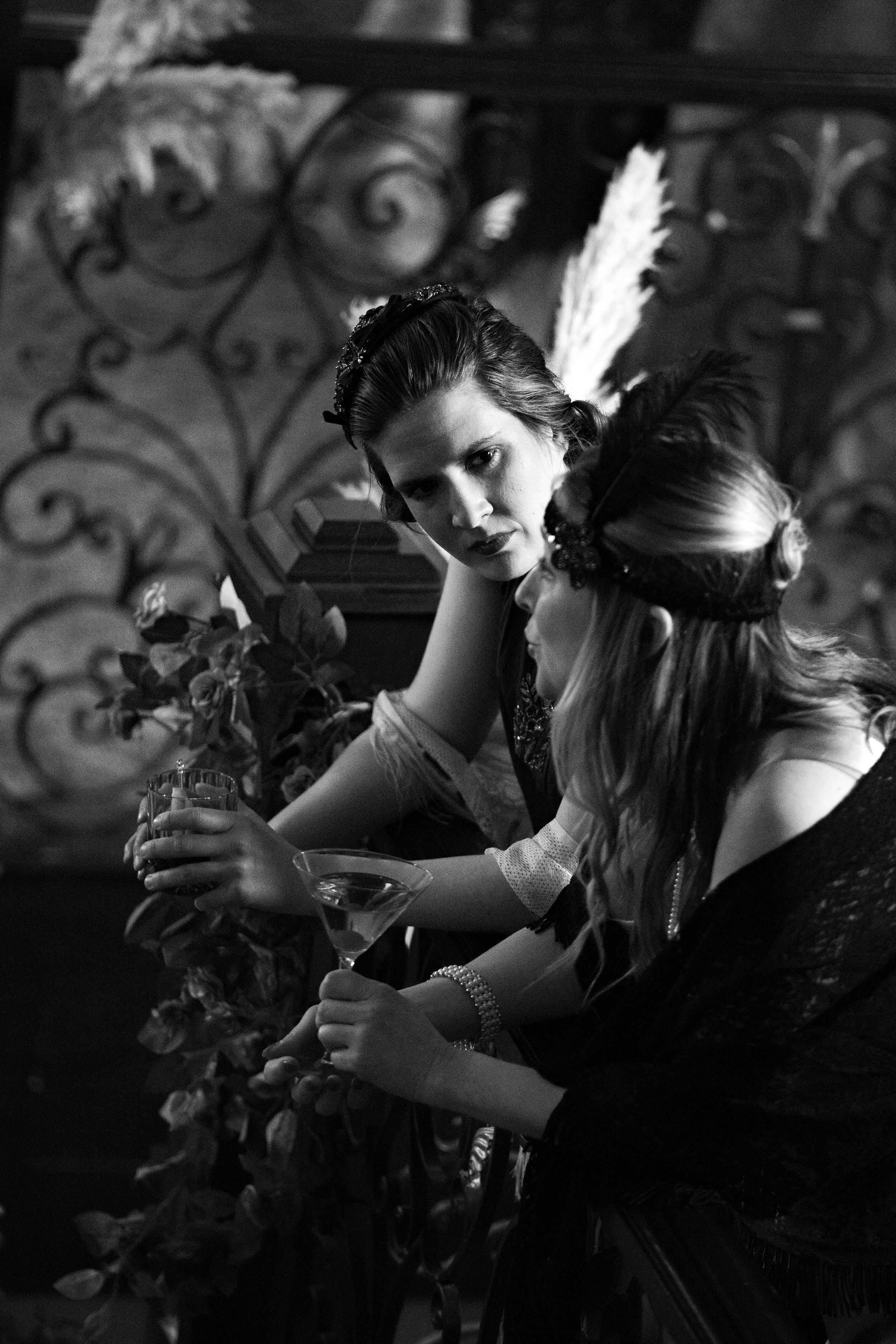 Extras talking in-between set ups 