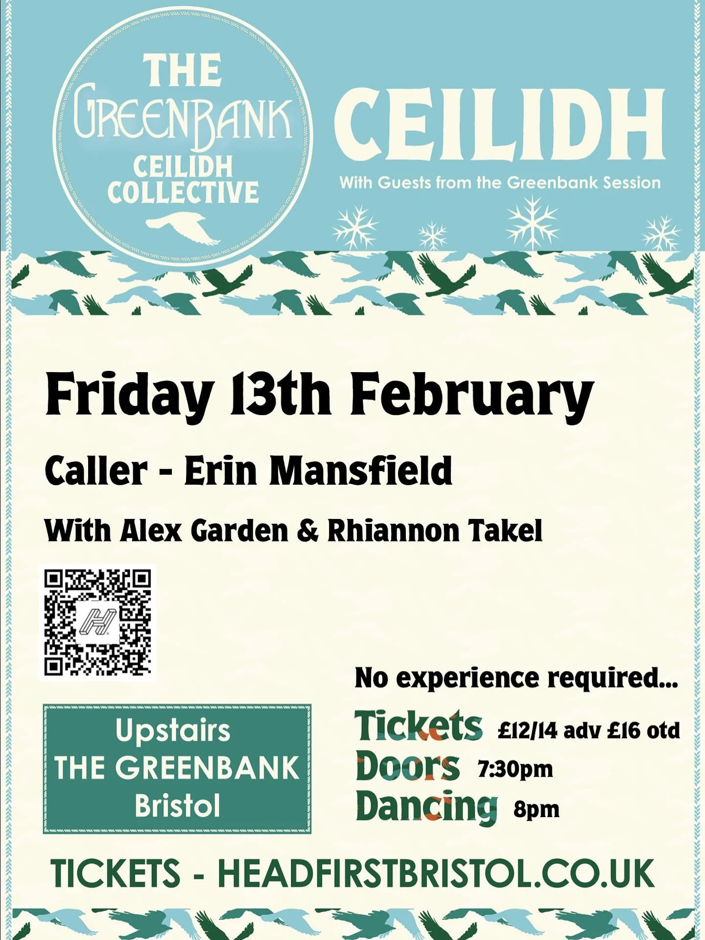 Tickets for our winter ceilidh are now on sale!❄️

Come and join us on Friday 13th February for our next ceilidh this time with @rhiannontakel on fiddle and special guest caller @eggladygarden 🤍

Perfect for Valentine&rsquo;s Day if you&rsquo;re int
