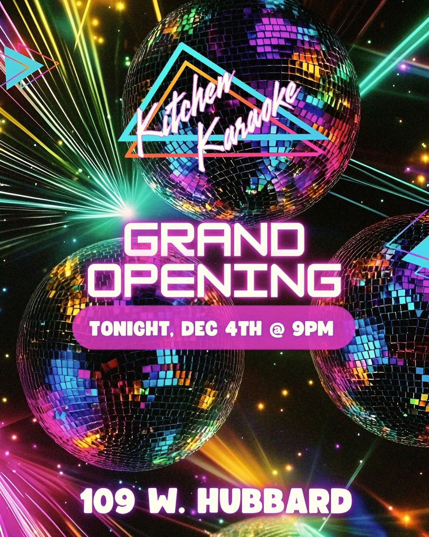 We&rsquo;re excited to welcome you to Kitchen Karaoke tonight! Come be the first to dive into our tasty Kitchen Karaoke bites, soak in the karaoke vibes, or jump on the mic and sing your heart out. Hubbard is electric, let&rsquo;s crank the energy! S