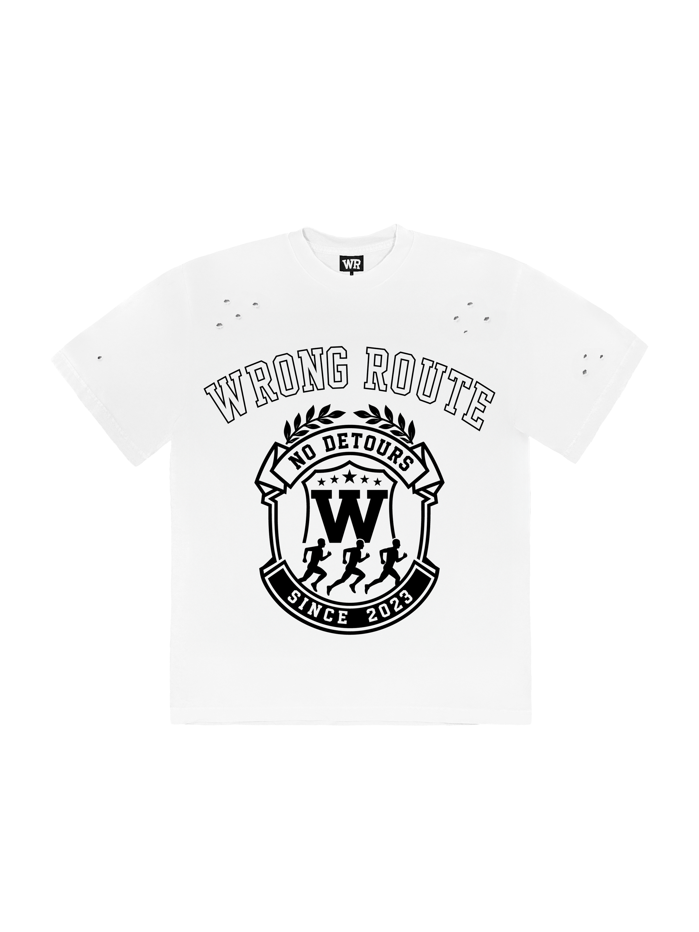 NO DETOURS CREST TEE