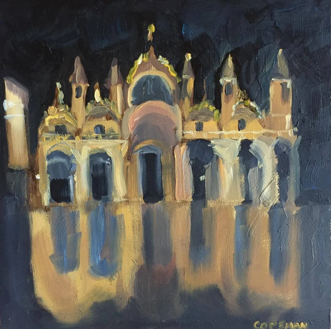 "European Cathedral in the Rain"