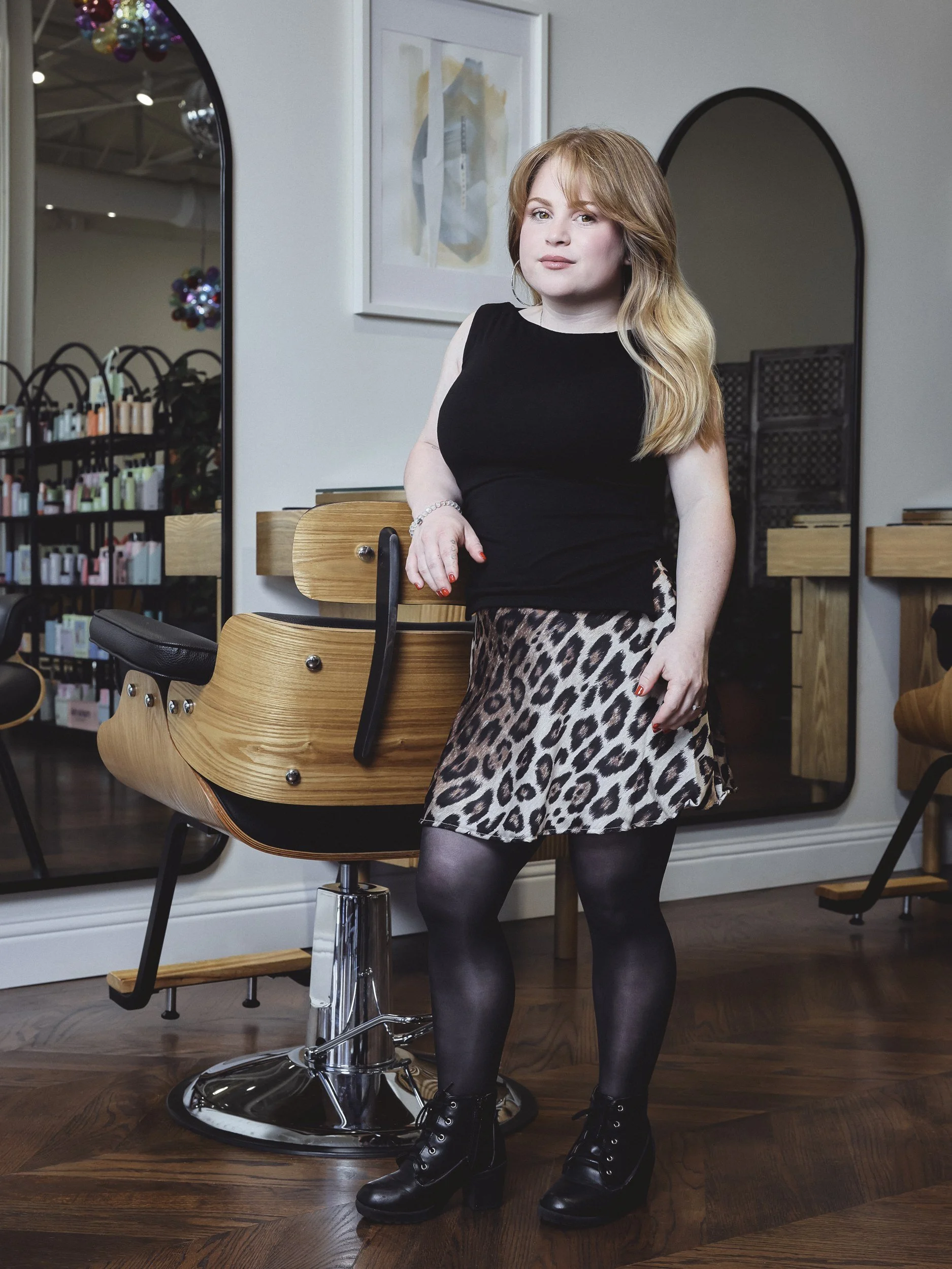 Riley, emerging stylist at Clark & Company Salon
