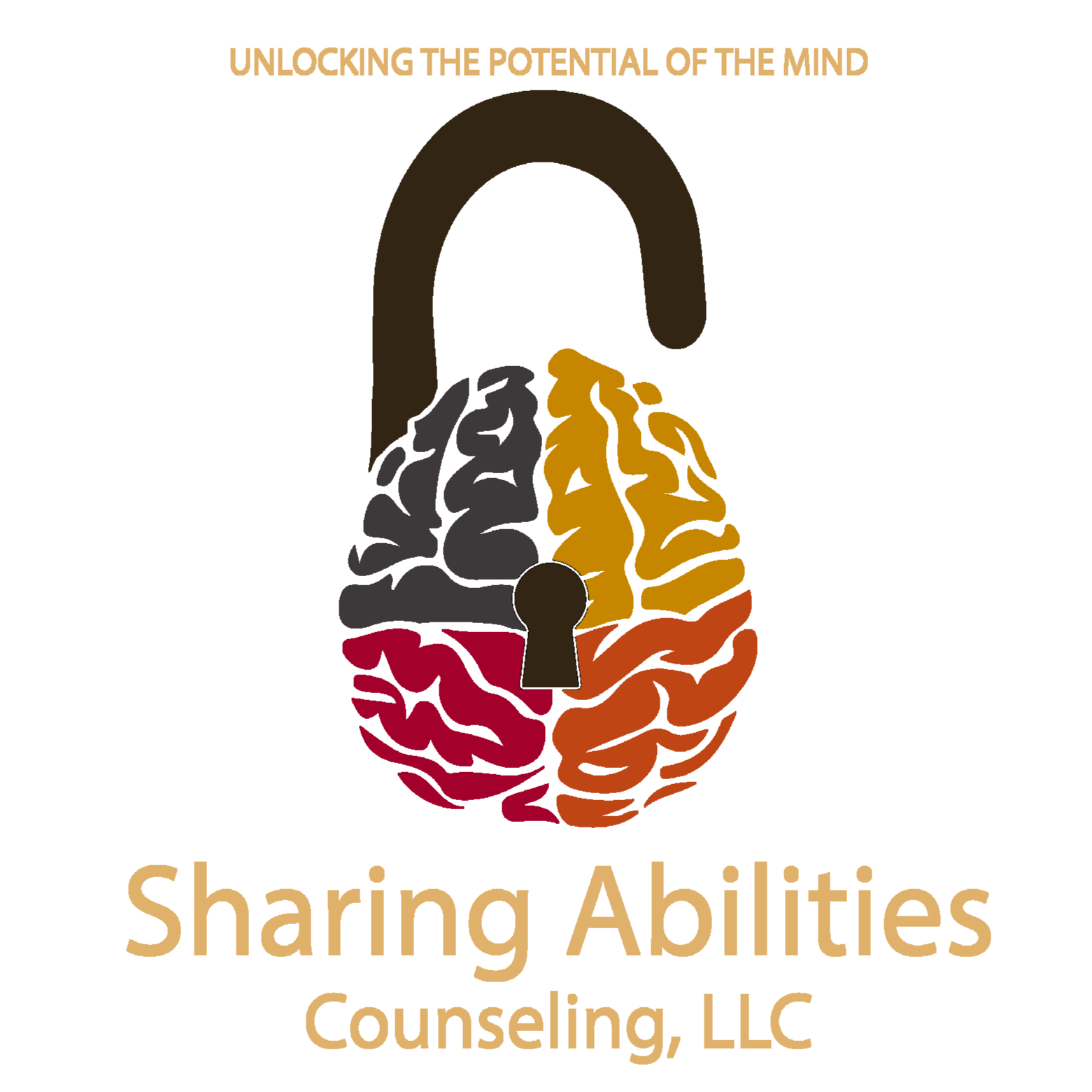 Illustration of a human brain segmented into color-coded regions with a key indicating functions such as movement, sensation, speech, and vision.