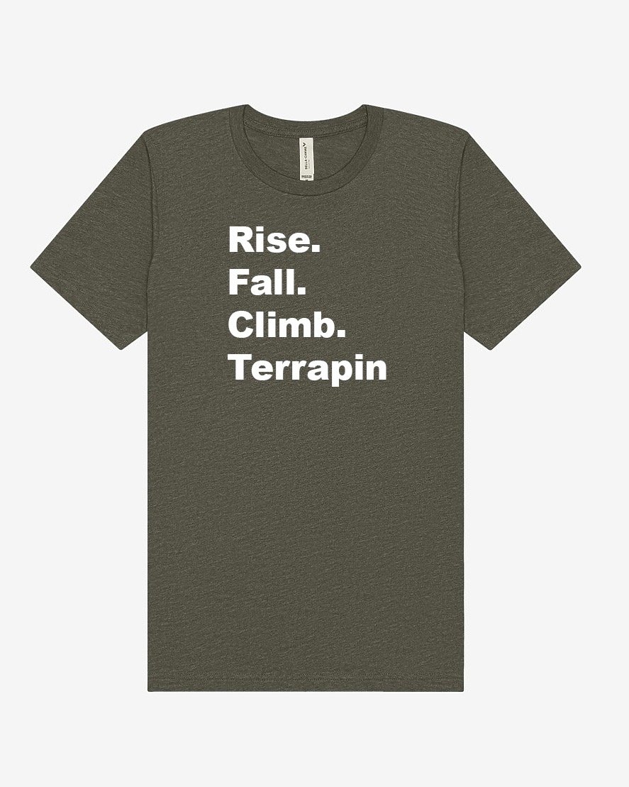 Rise Fall Climb Tee - Heather Green
