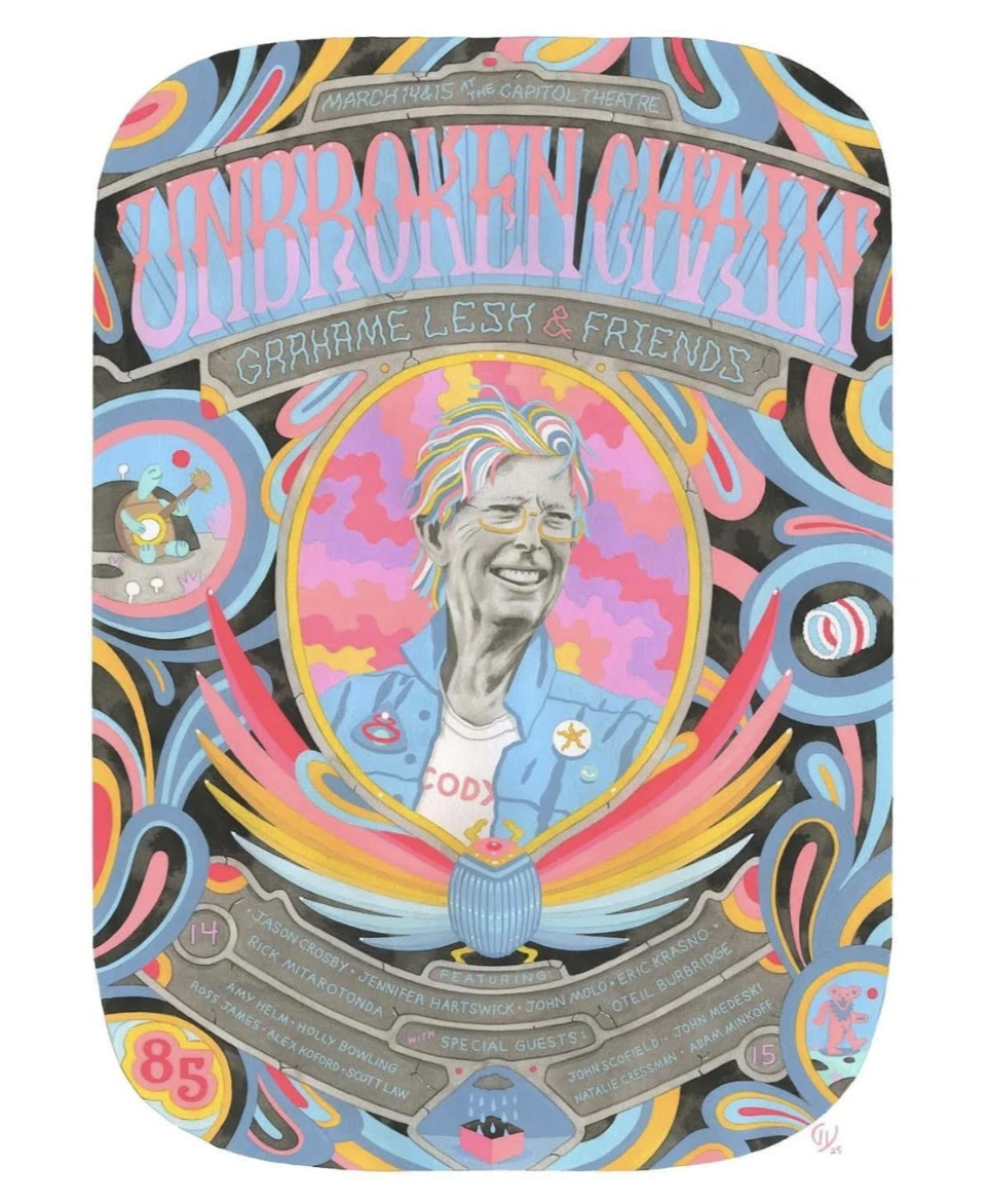 3/14/25& 3/15/25 Unbroken Chain: Grahame Lesh & Friends Poster
