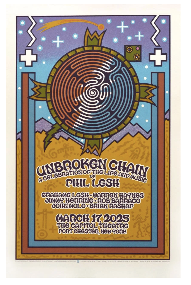Regular & Foil 3/17/25 Unbroken Chain: A Celebration of the Life & Music of Phil Lesh Poster