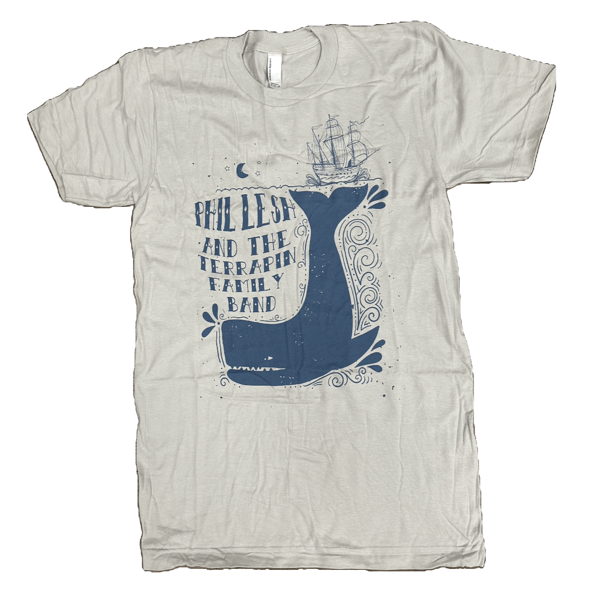 2XL Phil & TFB Whale and Ship T-Shirt
