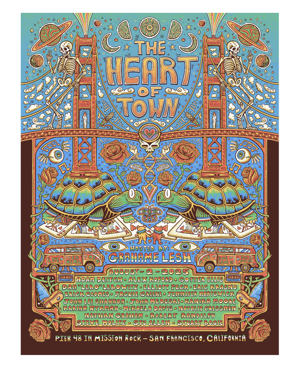 Andrew Sax 8/2/25 Heart of Town Poster