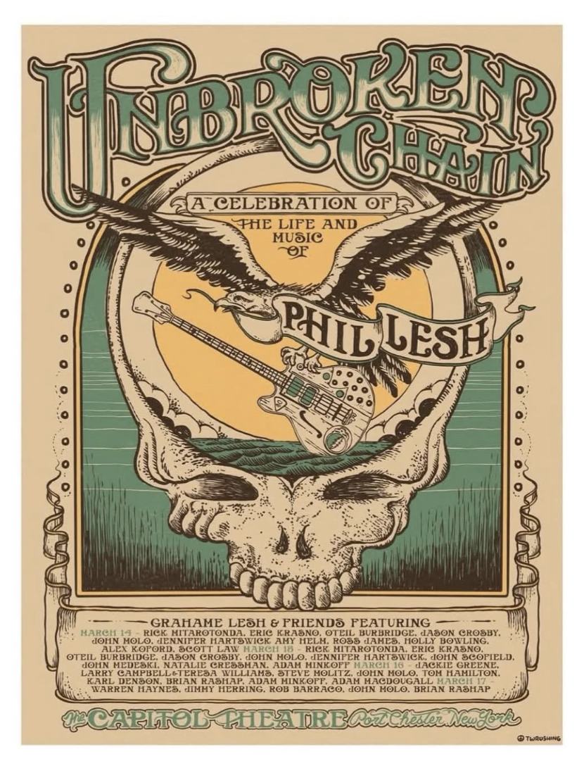 Unbroken Chain: A Celebration of the Life & Music of Phil Lesh- 4 Night Run Poster