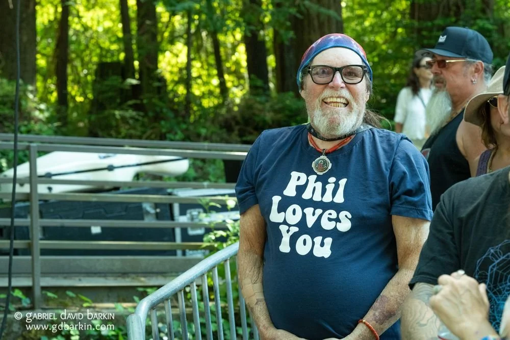 A smiling fan in a Phil Loves You shirt at Monte Rio