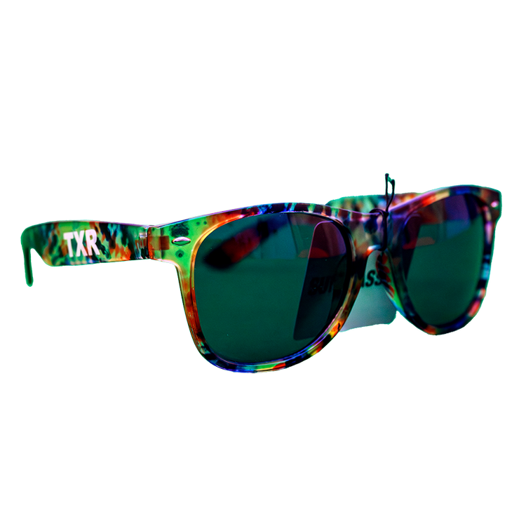 TxR Sunglasses with tie-dye frames