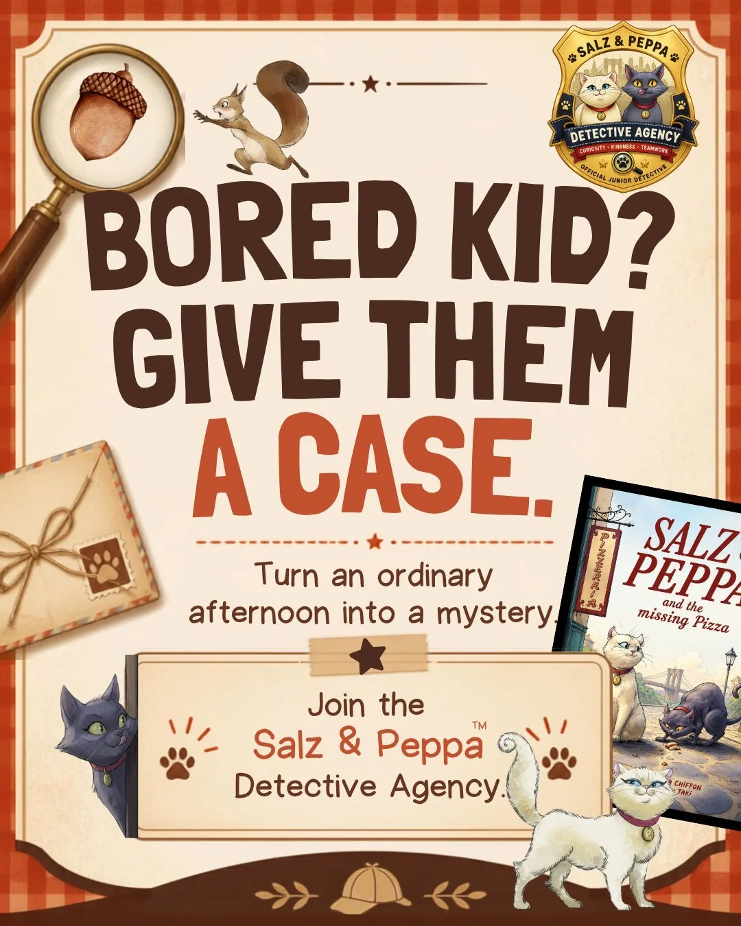 Bored kids don&rsquo;t always need another screen. Sometimes they just need a mystery. 🔎🐾

A suspicious clue. A strange little problem. A reason to look closer, ask questions, and use that enormous kid imagination.

That&rsquo;s the whole spirit be