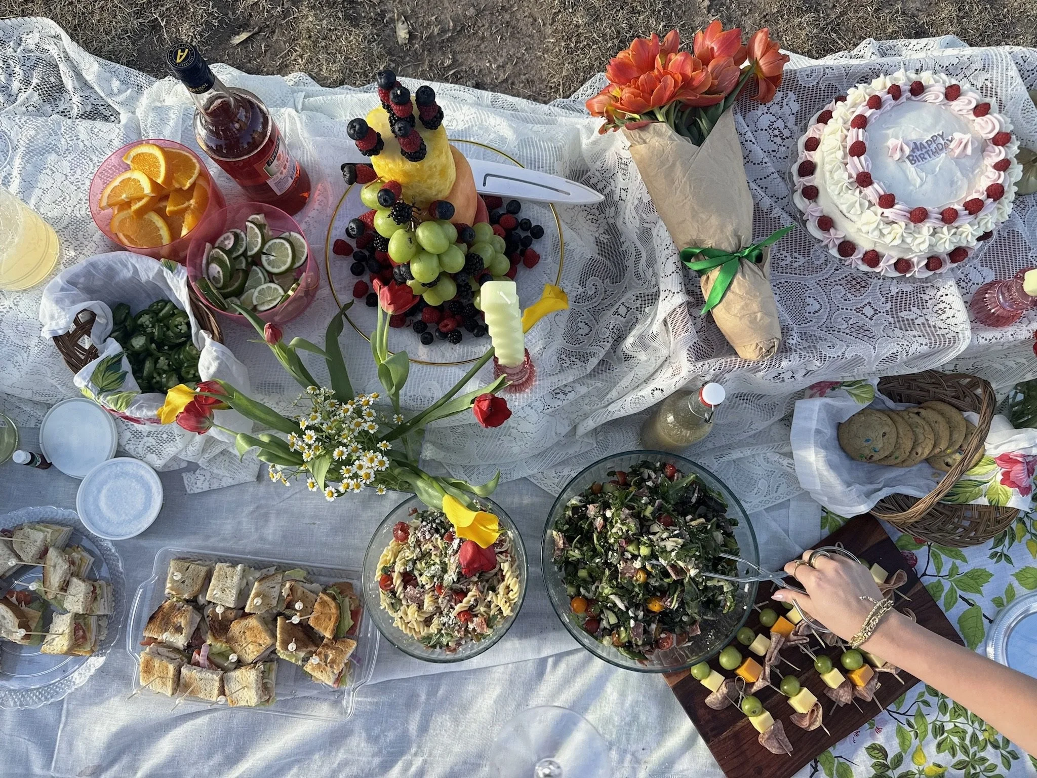 summer picnic meal