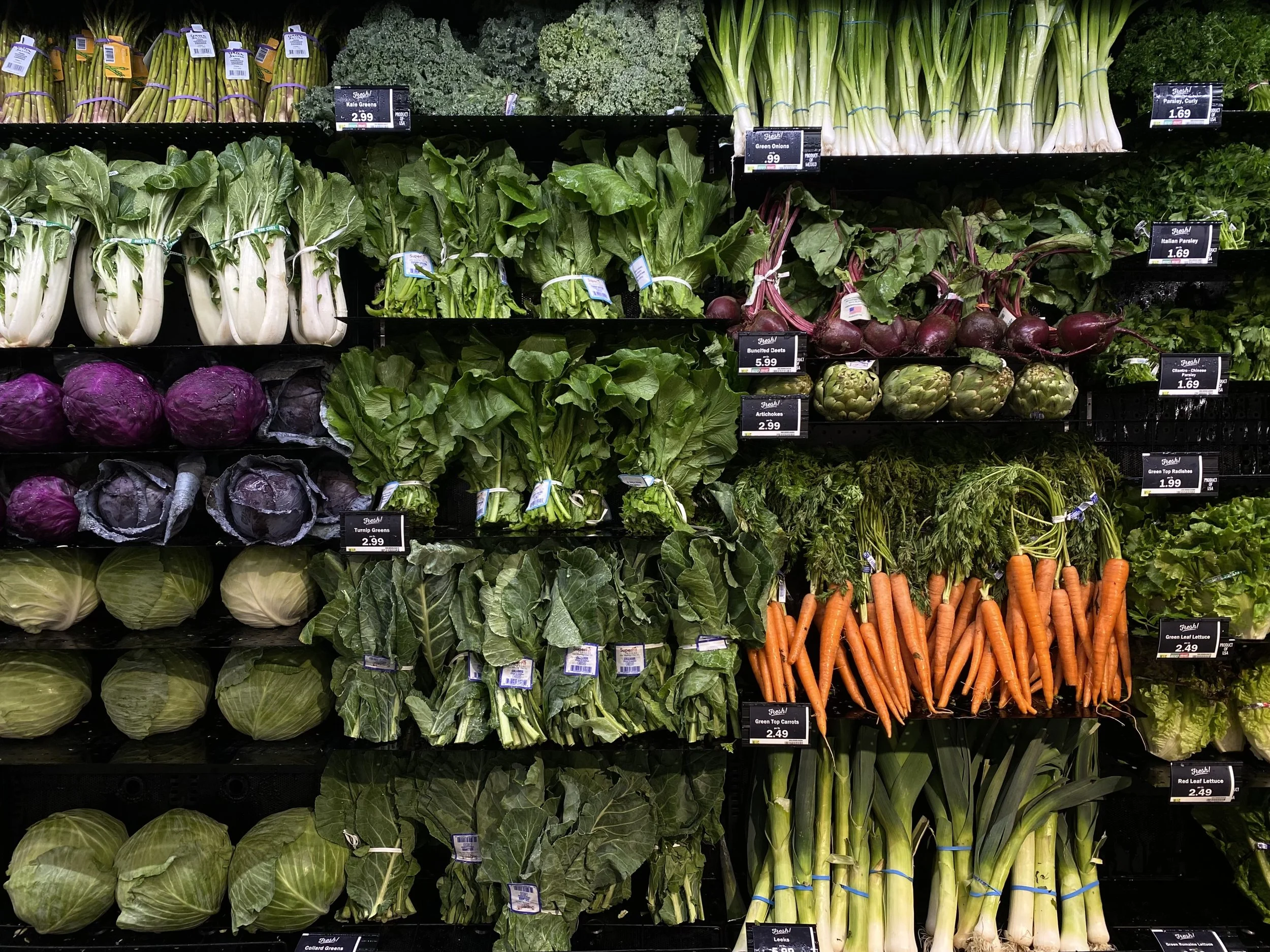 grocery shopping, fresh produce