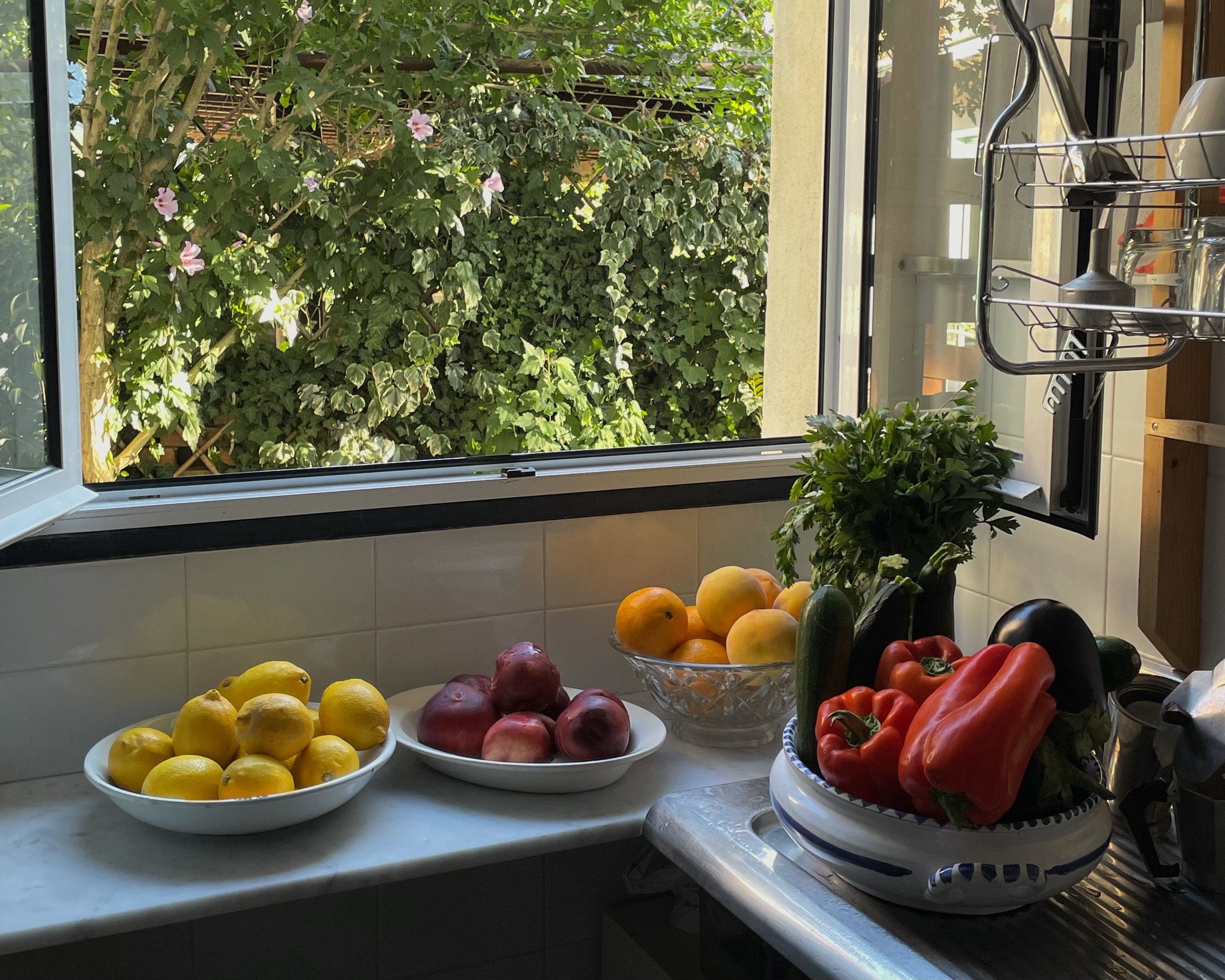 summer produce in home