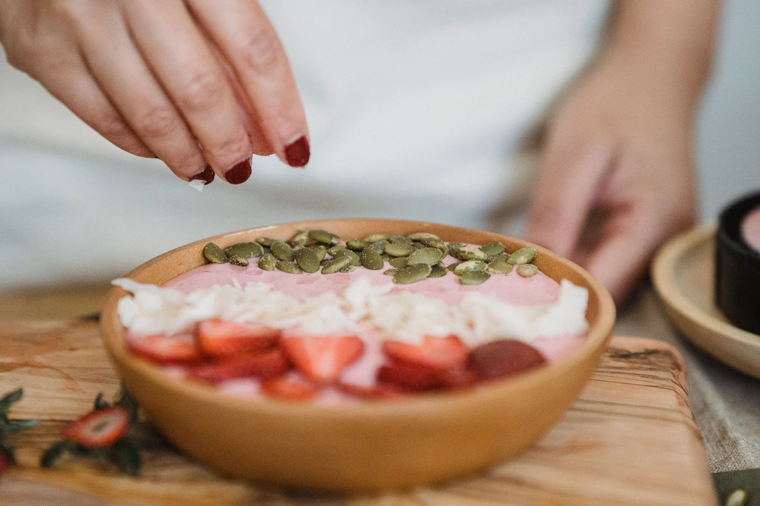 eating healthy food with seeds, seed cycling | The Sectional