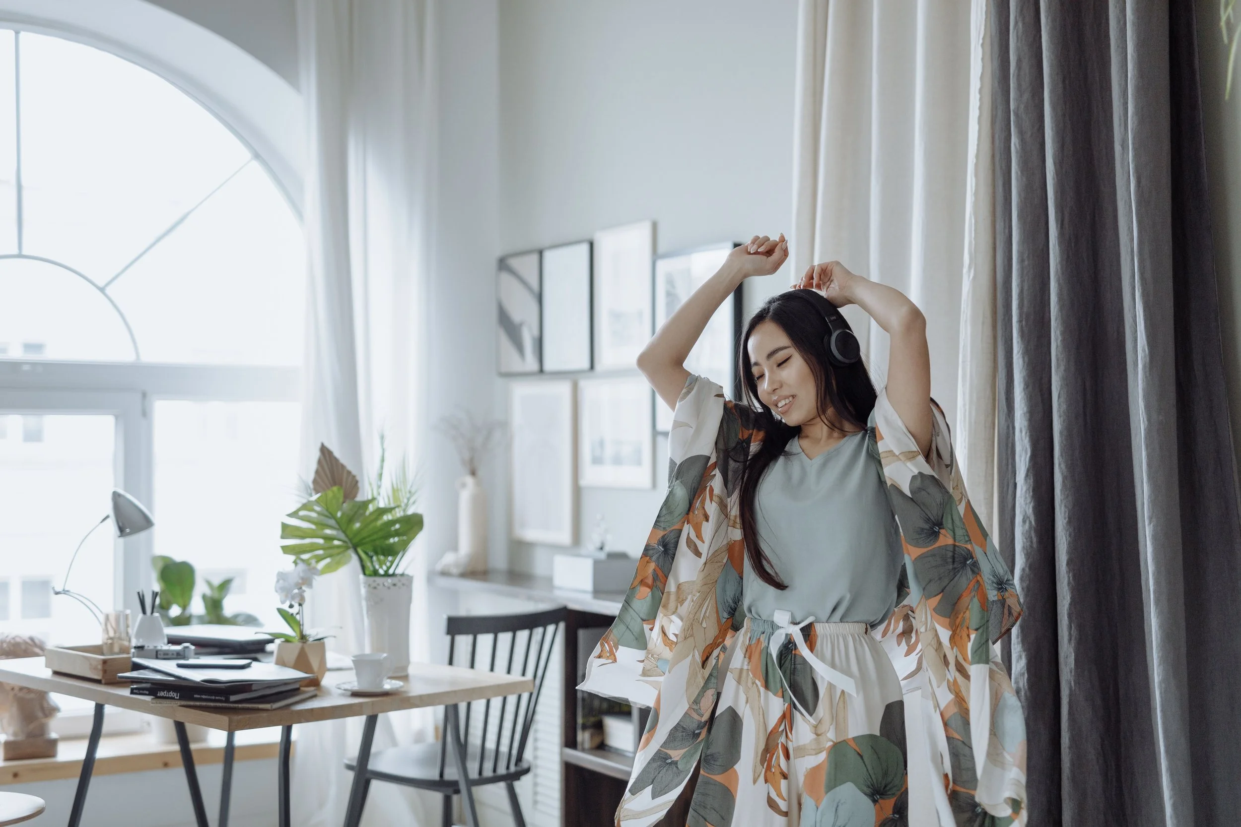 woman embracing morning light fall equinox | The Sectional