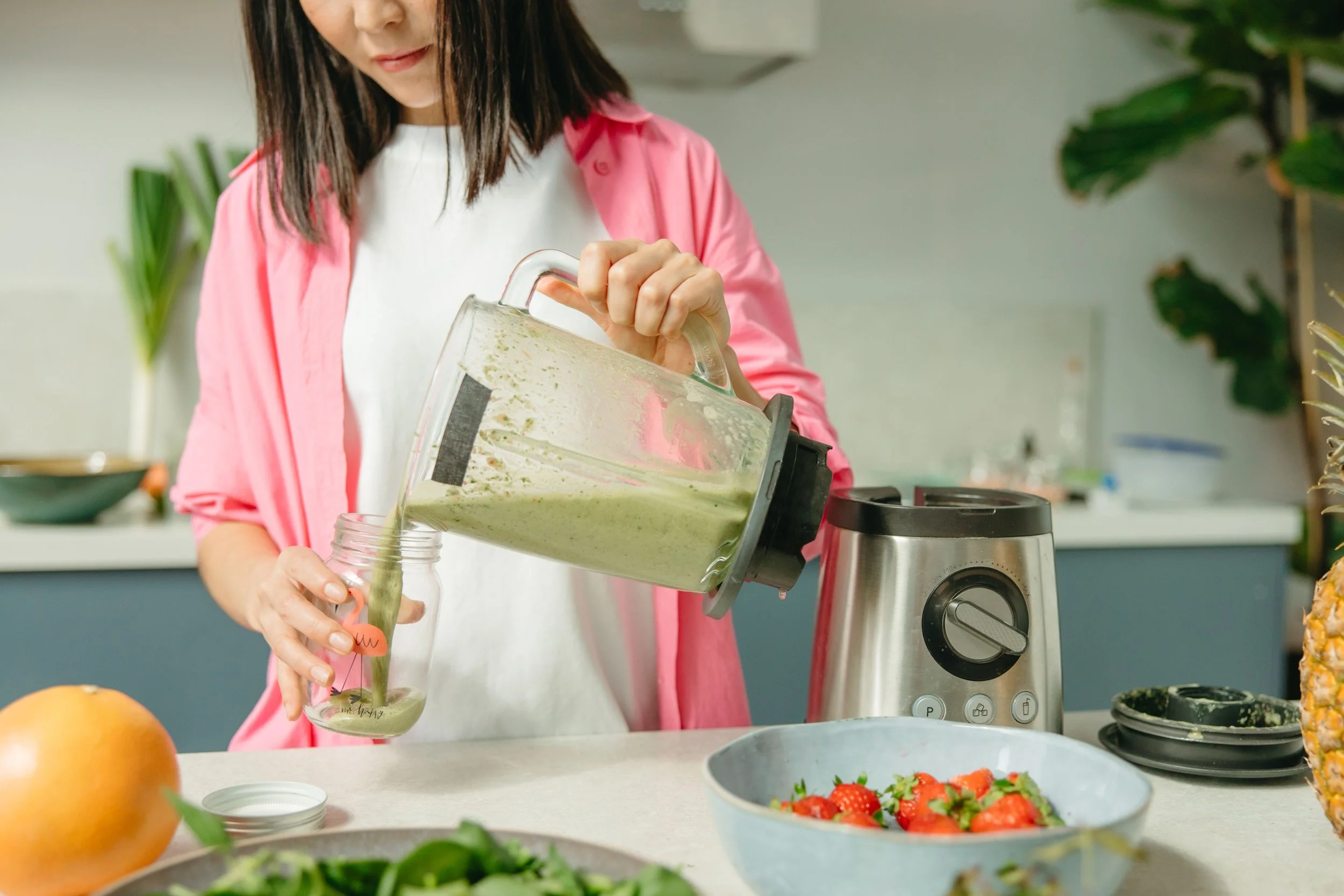plant-based eating, woman making smoothie | The Sectional