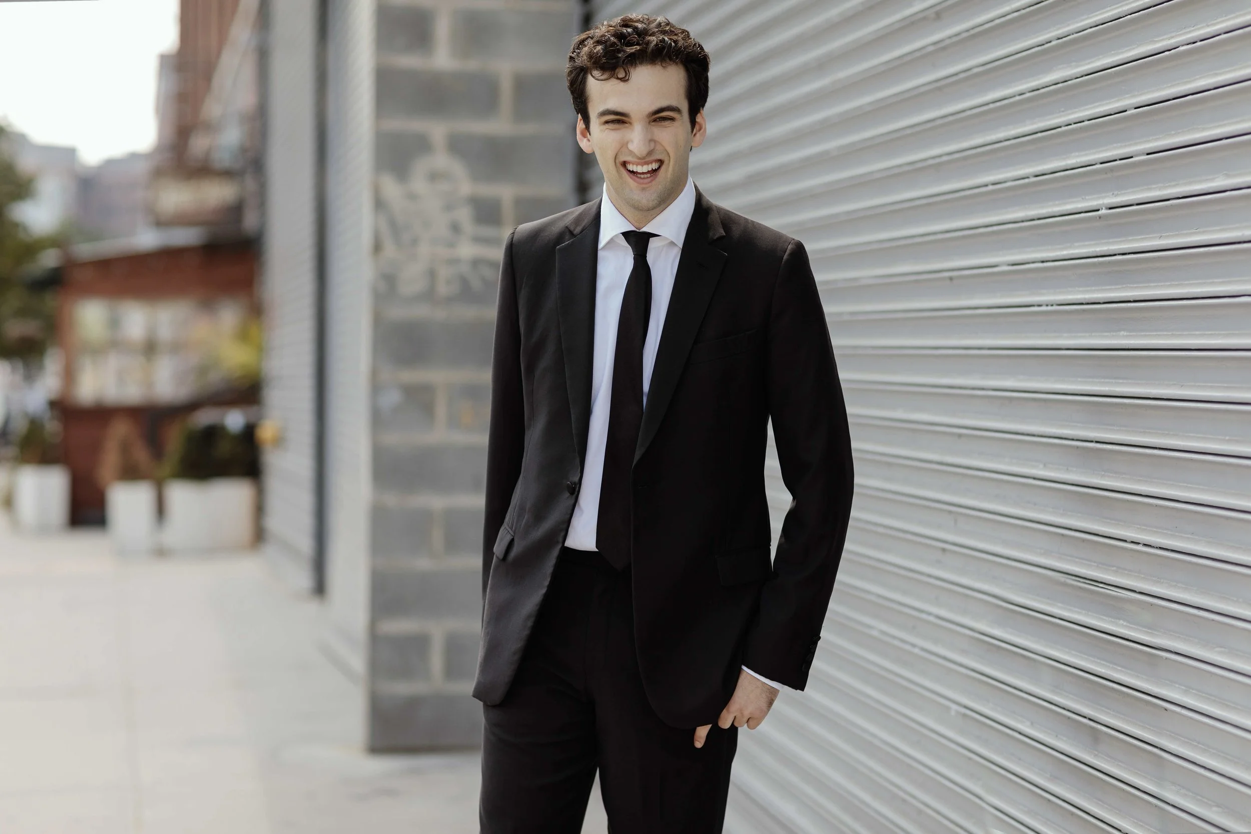 Ian Niederhoffer standing outside smiling