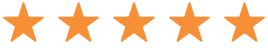Five orange stars in a row
