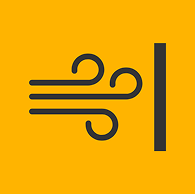 icon of wind direction to the right