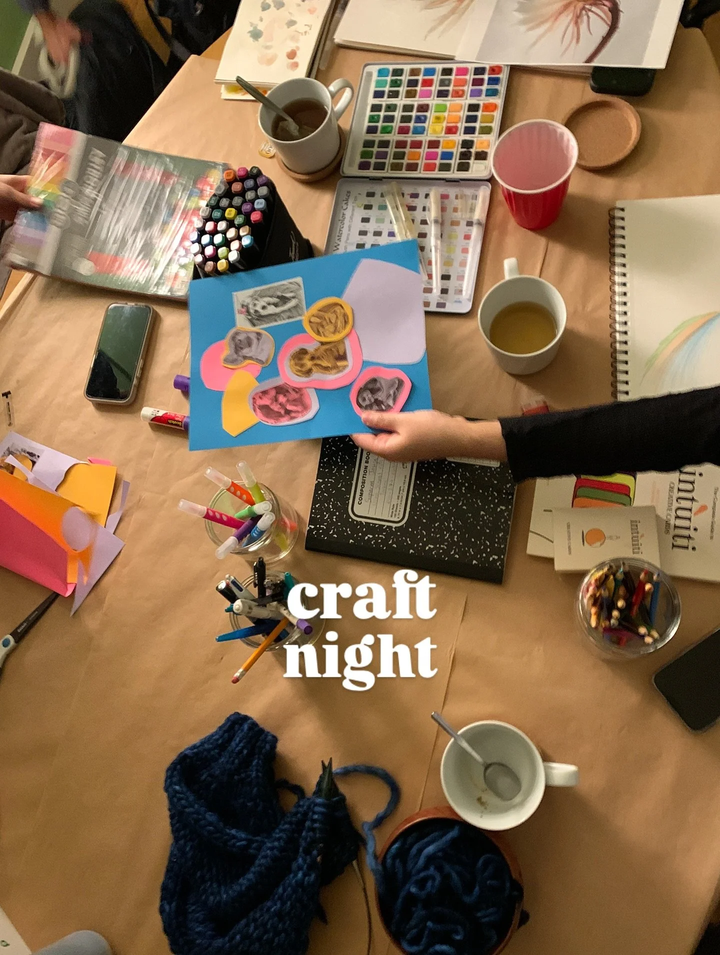 Tis the season of bone broth and crafting. Join us at @ourthirdrealm for a craft night. Bring your own project or play with supplies from our art library 

#community #crafting #events #thirdspace #innersunset #sf