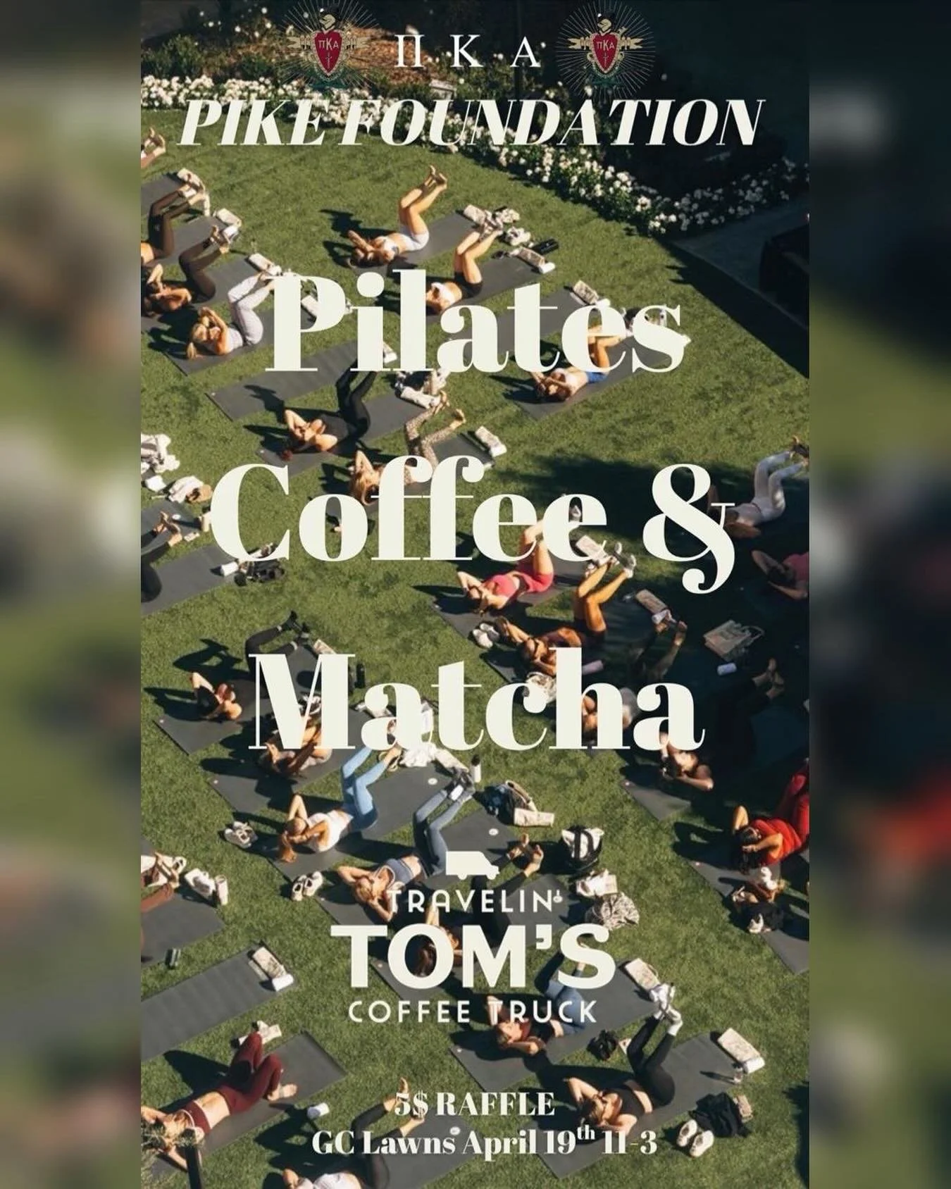 Come hang with us tomorrow at GC Lawns 11-3, for our fundraising event. There will be a raffle basket, pilates, and a Coffee/Matcha truck. Hope to see everyone there. Bring Mats for Pilates!