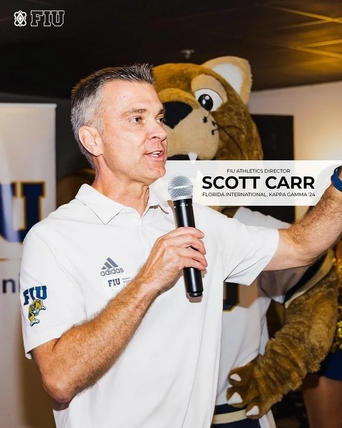 Honorary Initiate and FIU Athletics Director, Scott Carr