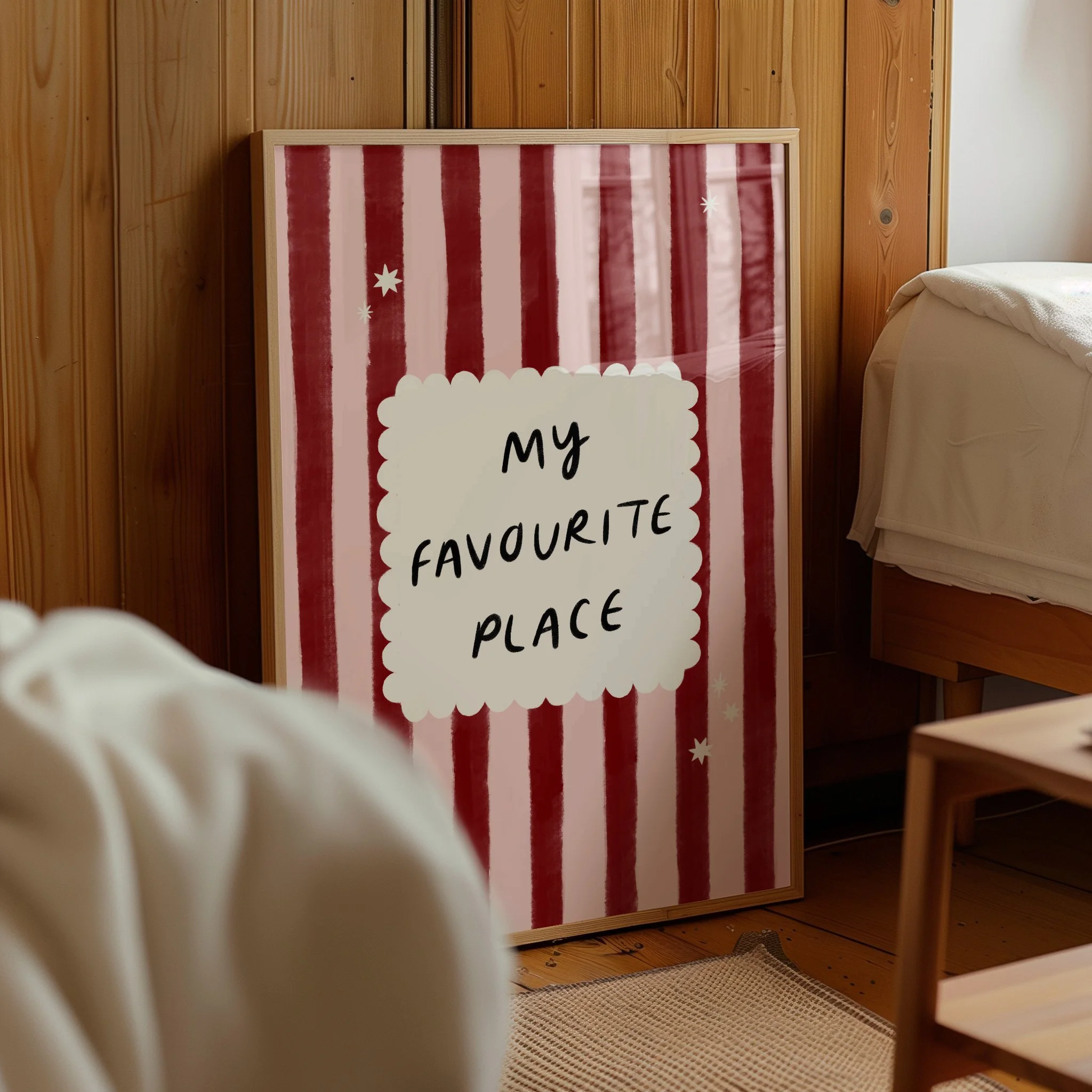CUTE BEDROOM PRINT PINK AND RED TEXT QUOTE ART.jpg