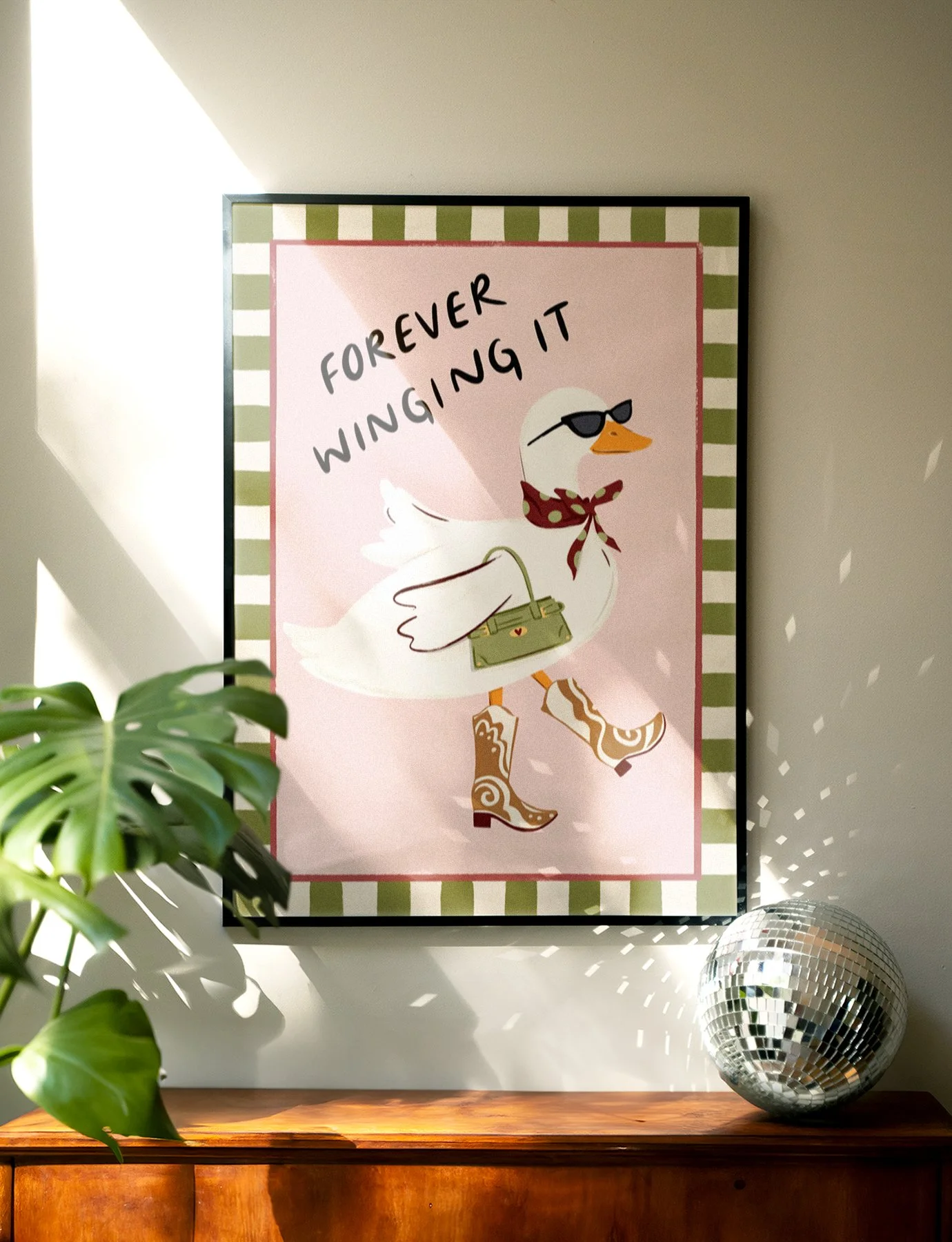 cute goose wall art kitchen print fun.jpg