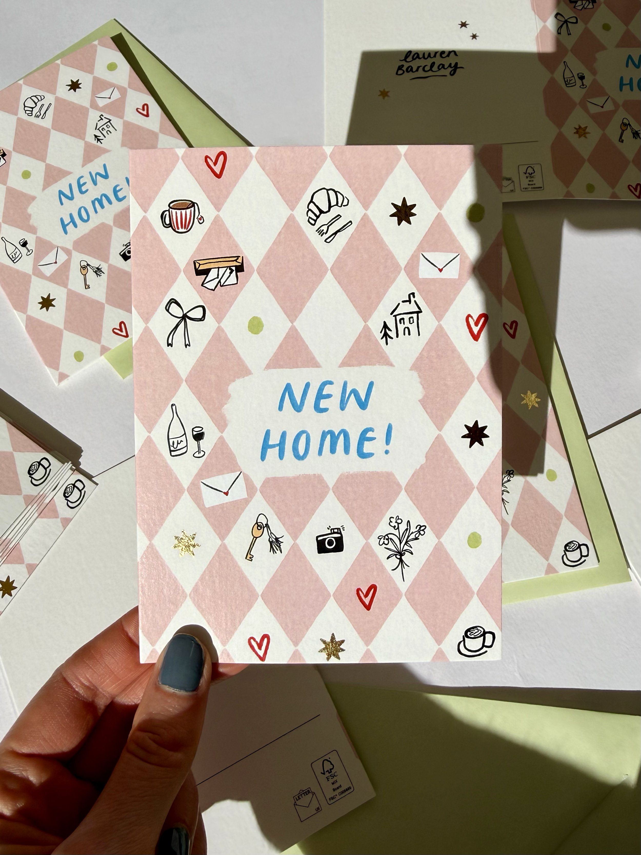 New Home Checked Card