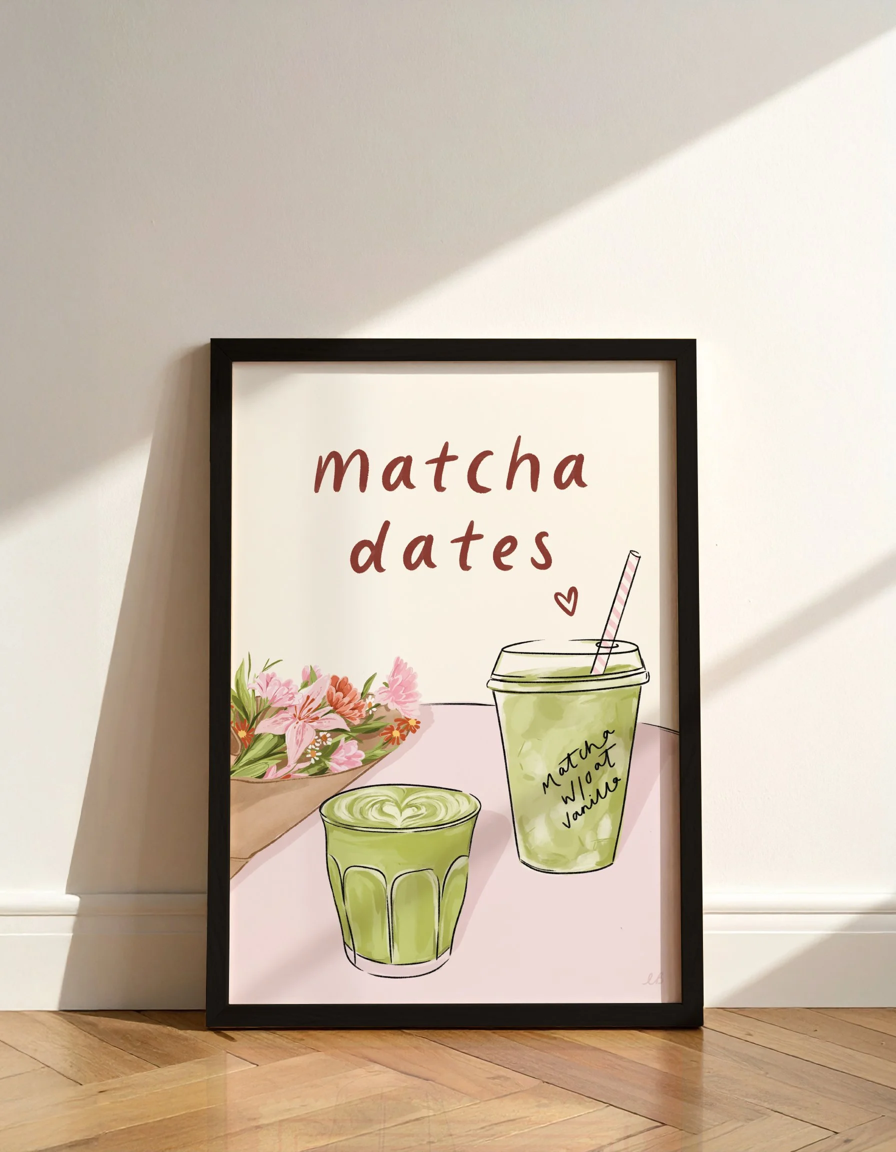 Personalised Matcha Dates Print