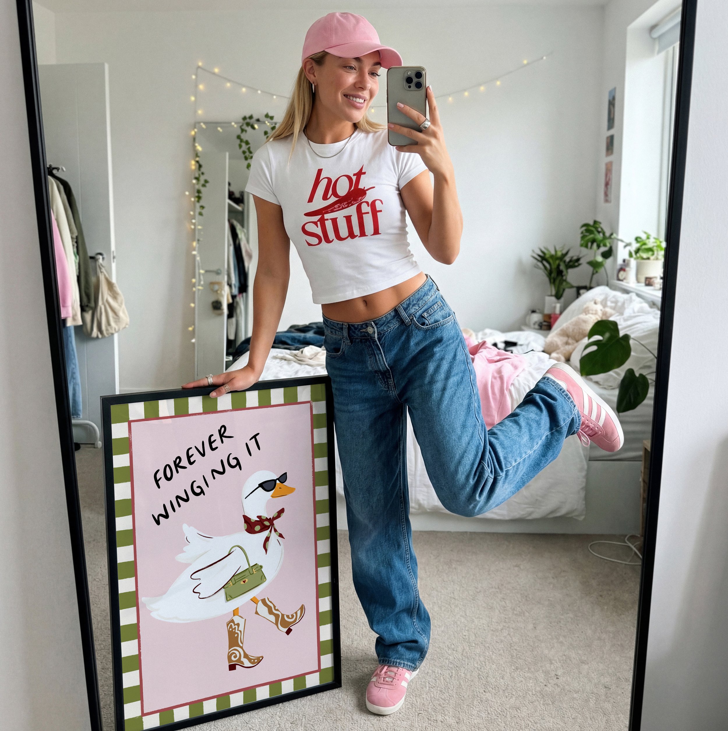 silly goose cowboy trendy poster.jpg